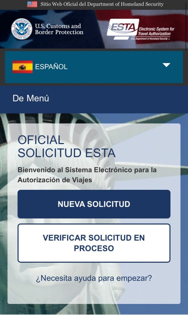 Guía de Nueva York - autorización ESTA