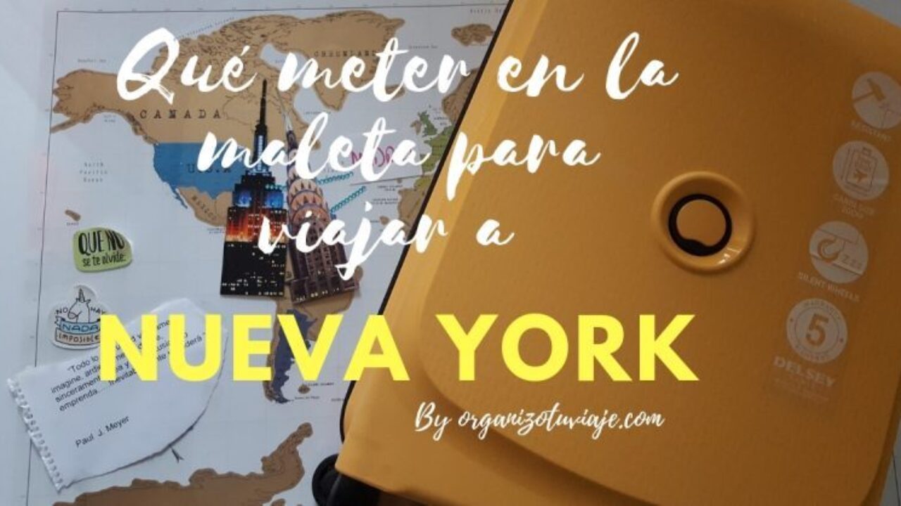 Recordatorio de lo que no pueden olvidar justo antes de salir de casa para  ir a Nueva York