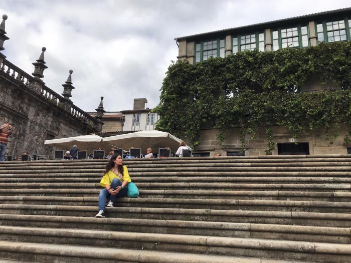 Santiago de Compostela en 2 días - Escalinata de la Plaza de Quintana