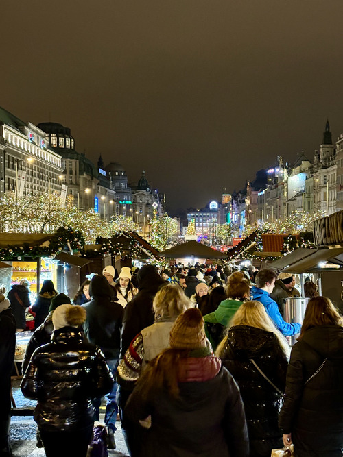 Mercado navidad de Praga - Plaza de Wenceslao