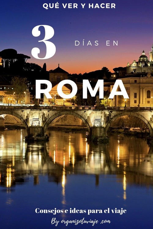 Roma en 3 días, planes de fin de semana