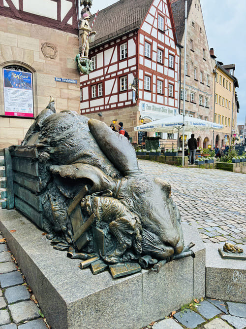Núremberg en un día - Estatua del conejo
