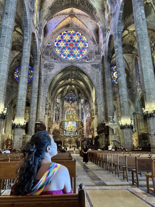 Qué ver en Palma de Mallorca en 2 días - interior de la catedral