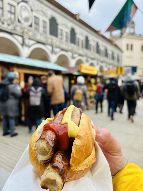 Mercado de Navidad de Dresde - Bratwurst