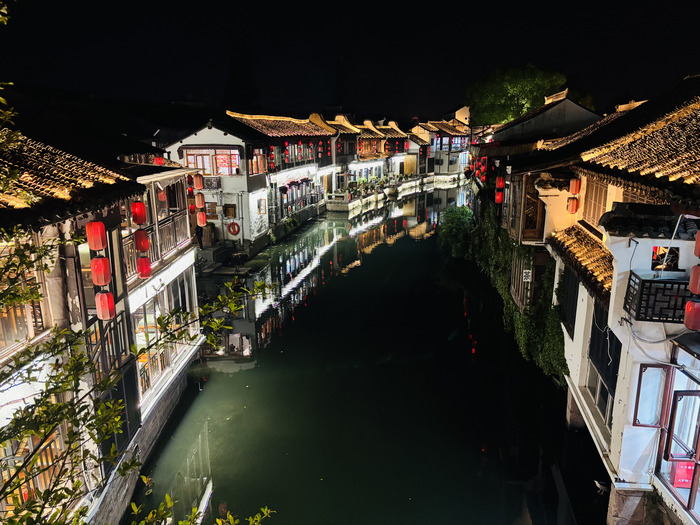 Zhujiajiao - iluminación nocturna